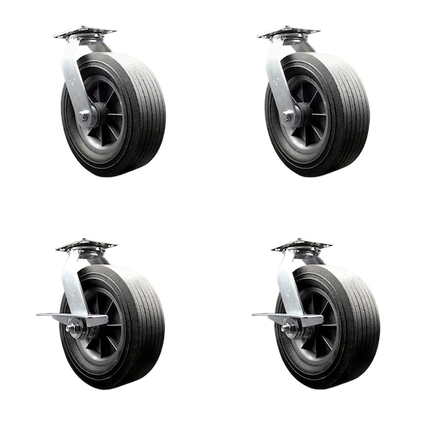 Greenlee Caster Set - MA6065 GMX Cart - 2 Swivel 2 Swivel Brakes -SCC, 4PK